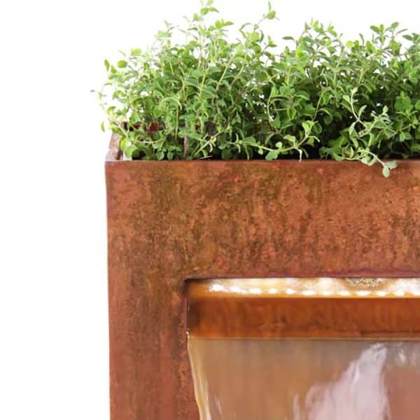 Vaso de aço corten para plantas e água (5)