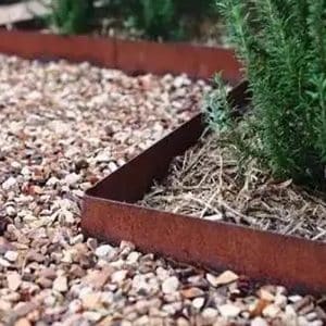 bordes de jardín de acero corten