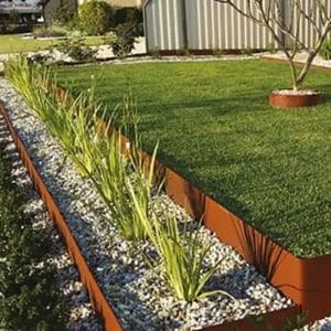 obrzeża ogrodowe ze stali corten