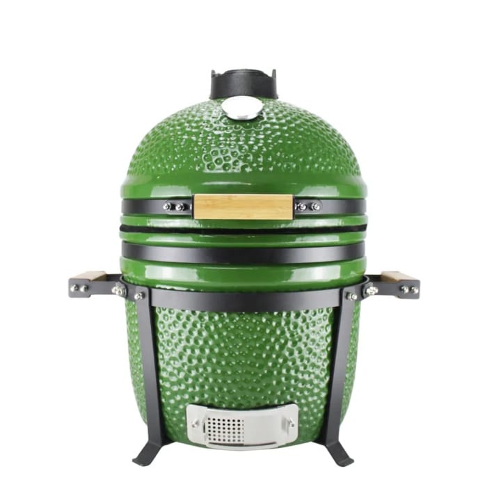 parrilla de cerámica green egg de mesa de 15 pulgadas