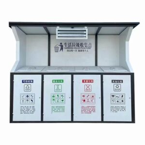 cubo de basura de acero inoxidable