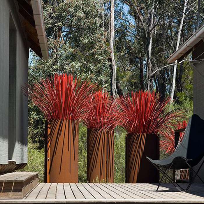 jardineras de acero corten