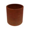 corten steel round plant pot