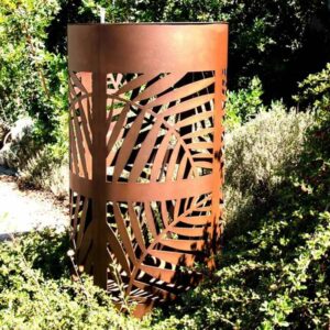 hoja hueca de acero corten cubo de basura 24*24*31(33)pulgadas
