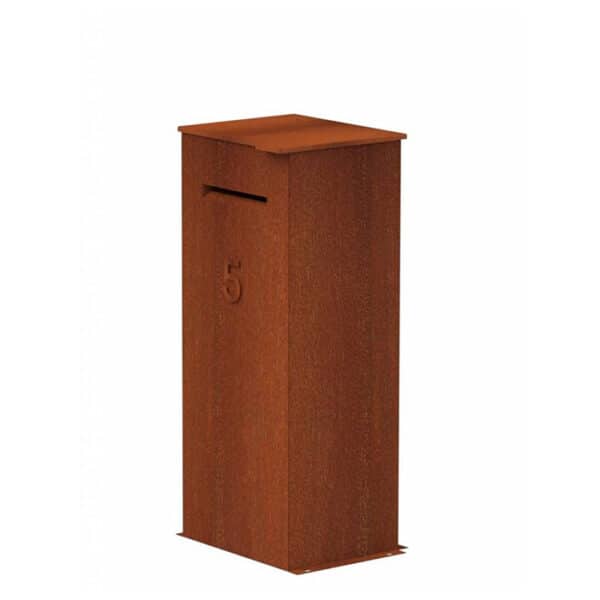 Zeitungsbriefkasten aus Cortenstahl