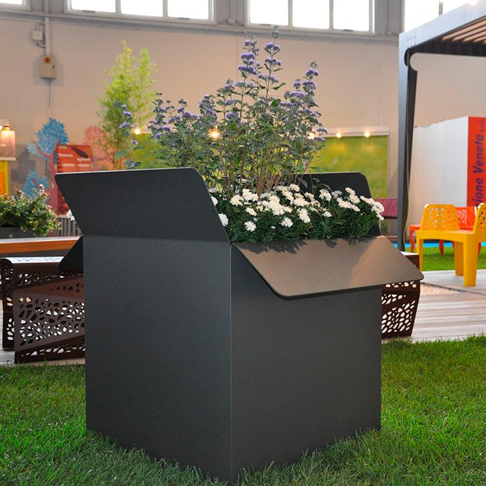 jardineras de acero corten para exterior Forma de cartón
