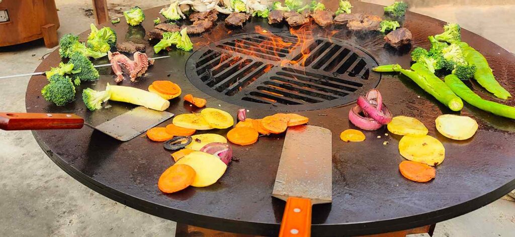 kewei corten steel bbq grills