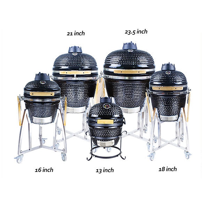 ceramic grill size