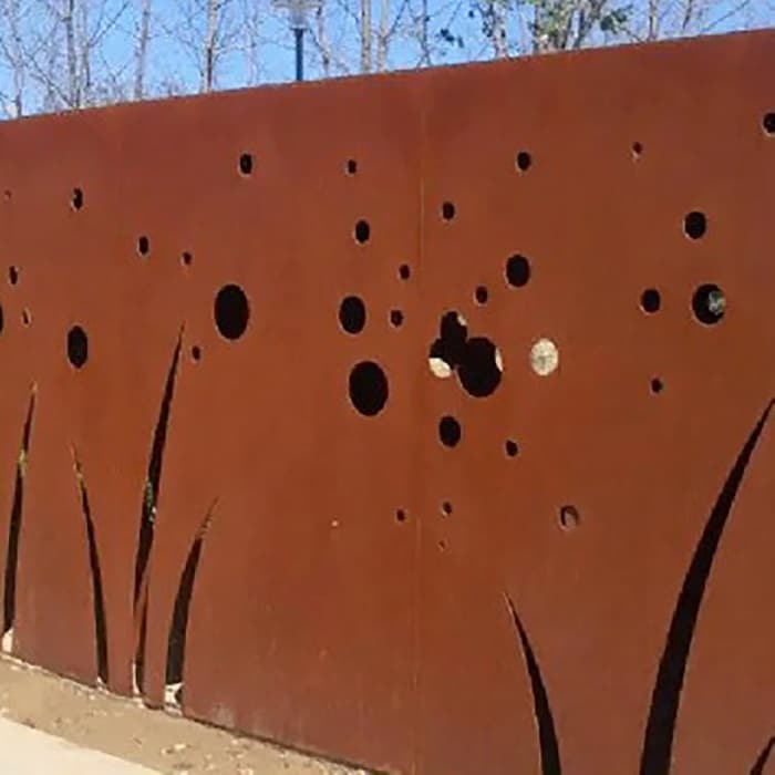 paneles de acero corten