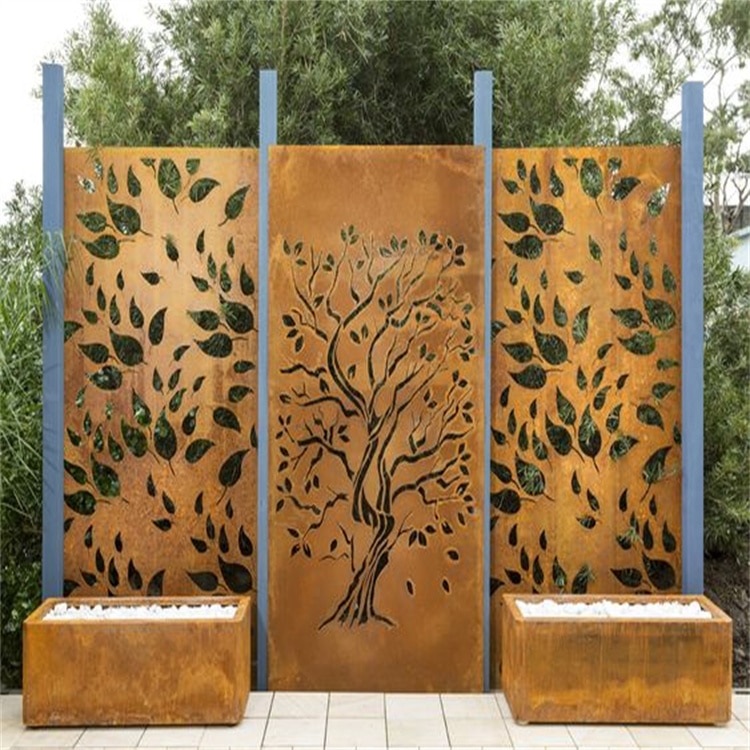paneles de acero corten