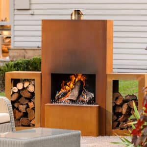 acero corten personalizado gran pozo de fuego para la venta