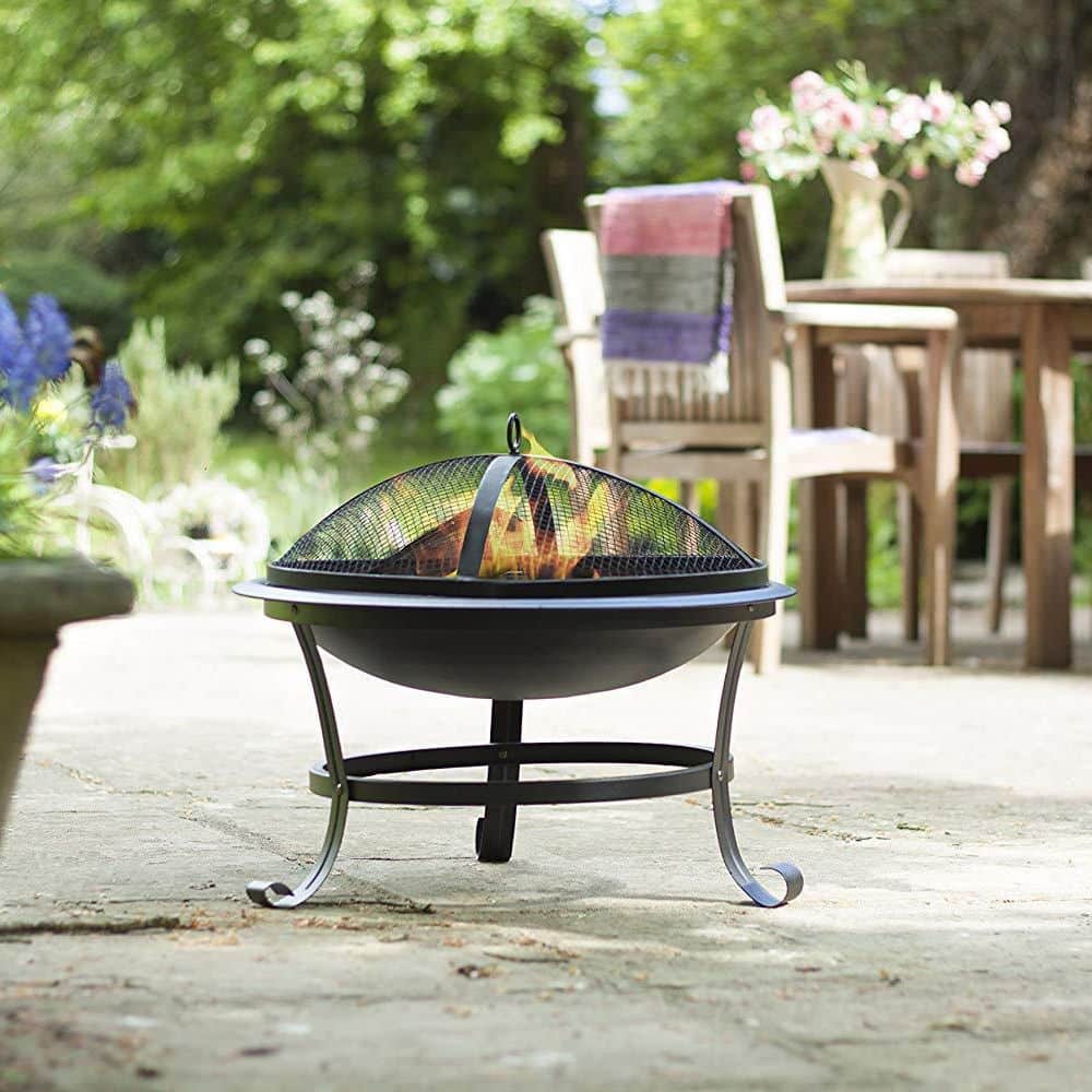 Zewnętrzne 21-calowe metalowe palenisko BBQ