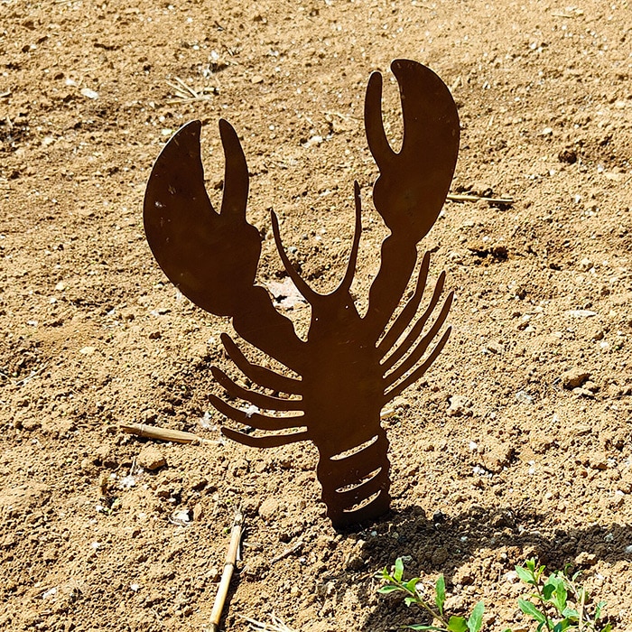 Lobster garden stake weather-resistant outdoor decor