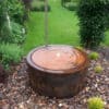 corten steel outdoor fountain