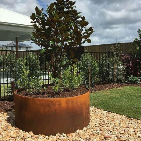 anel de árvore em aço inoxidável Corten personalizado