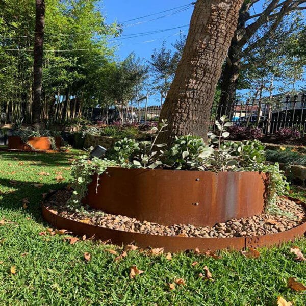 anel de árvore em aço inoxidável Corten personalizado