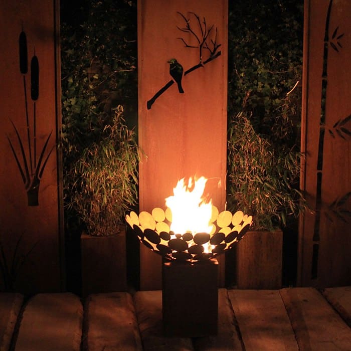 Corten Steel Fire Column