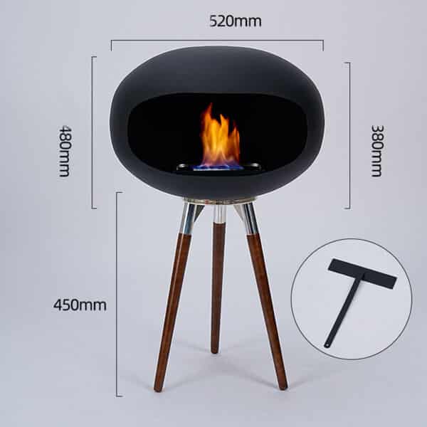 Chimenea de etanol independiente