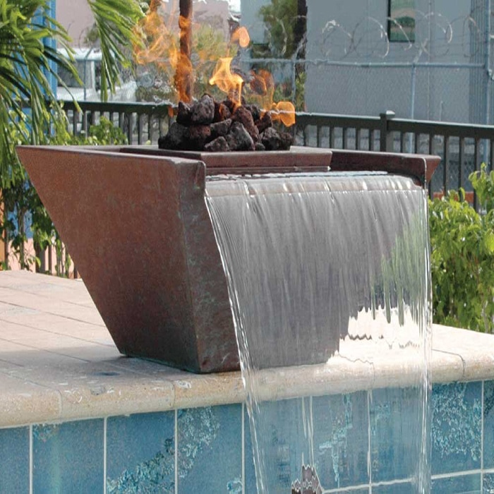 fire bowl water feature