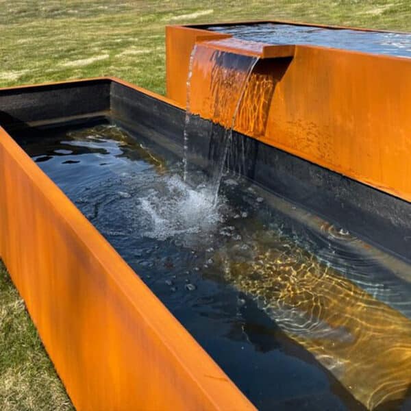 Modern Corten Steel Outdoor Water Curtain