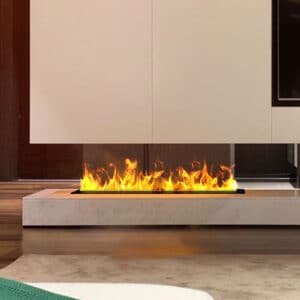 water mist hanging wall fireplace