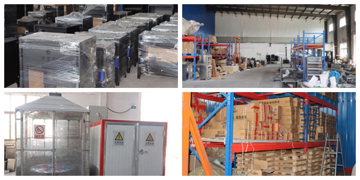 pellet heating stove factory real picture