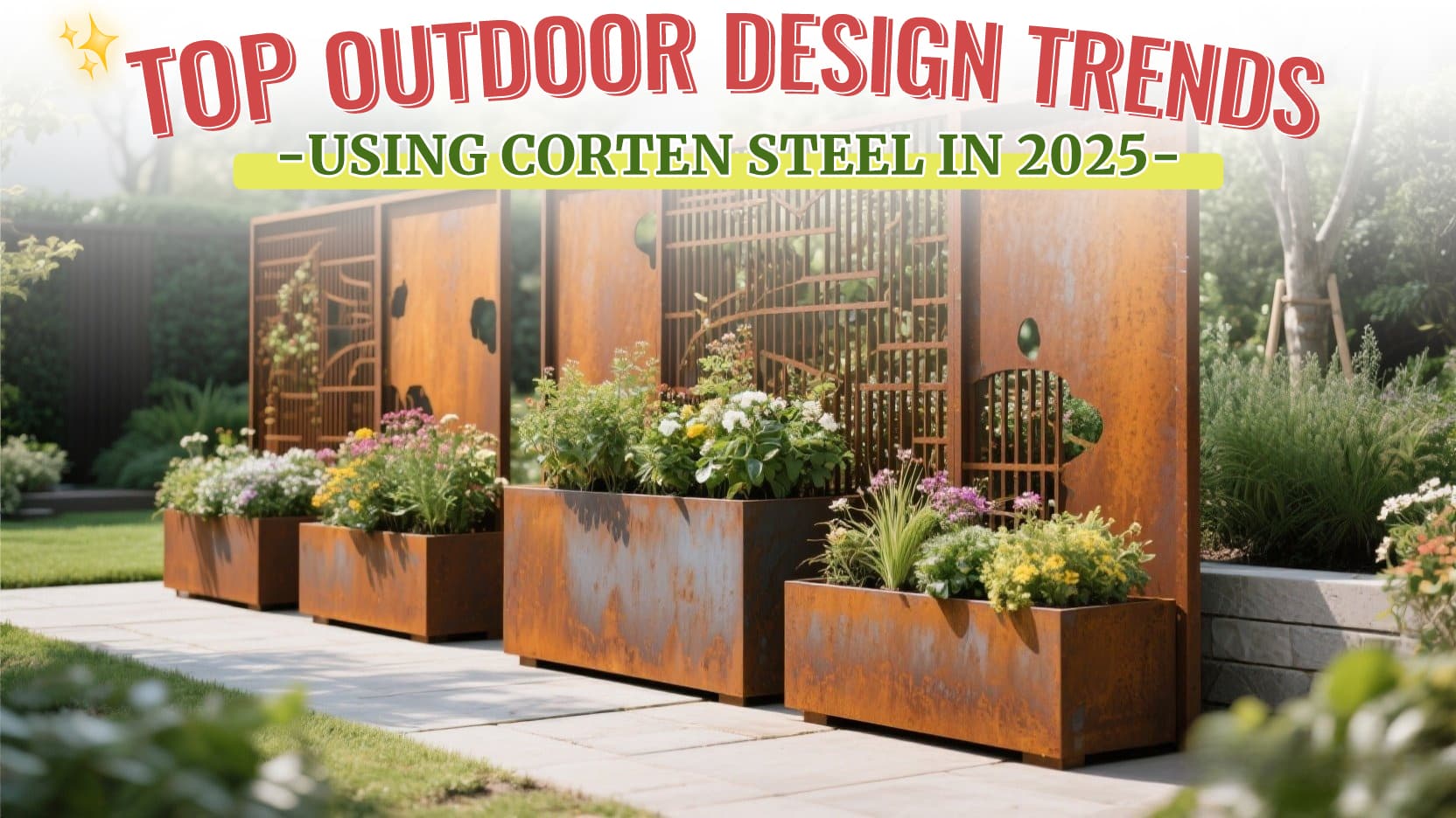 Top Outdoor Design Trends Using Corten Steel in 2025