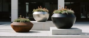 Which Metal Planter is Right for You A Comparison of Corten Steel, Stainless Steel, and Aluminum Planters 1