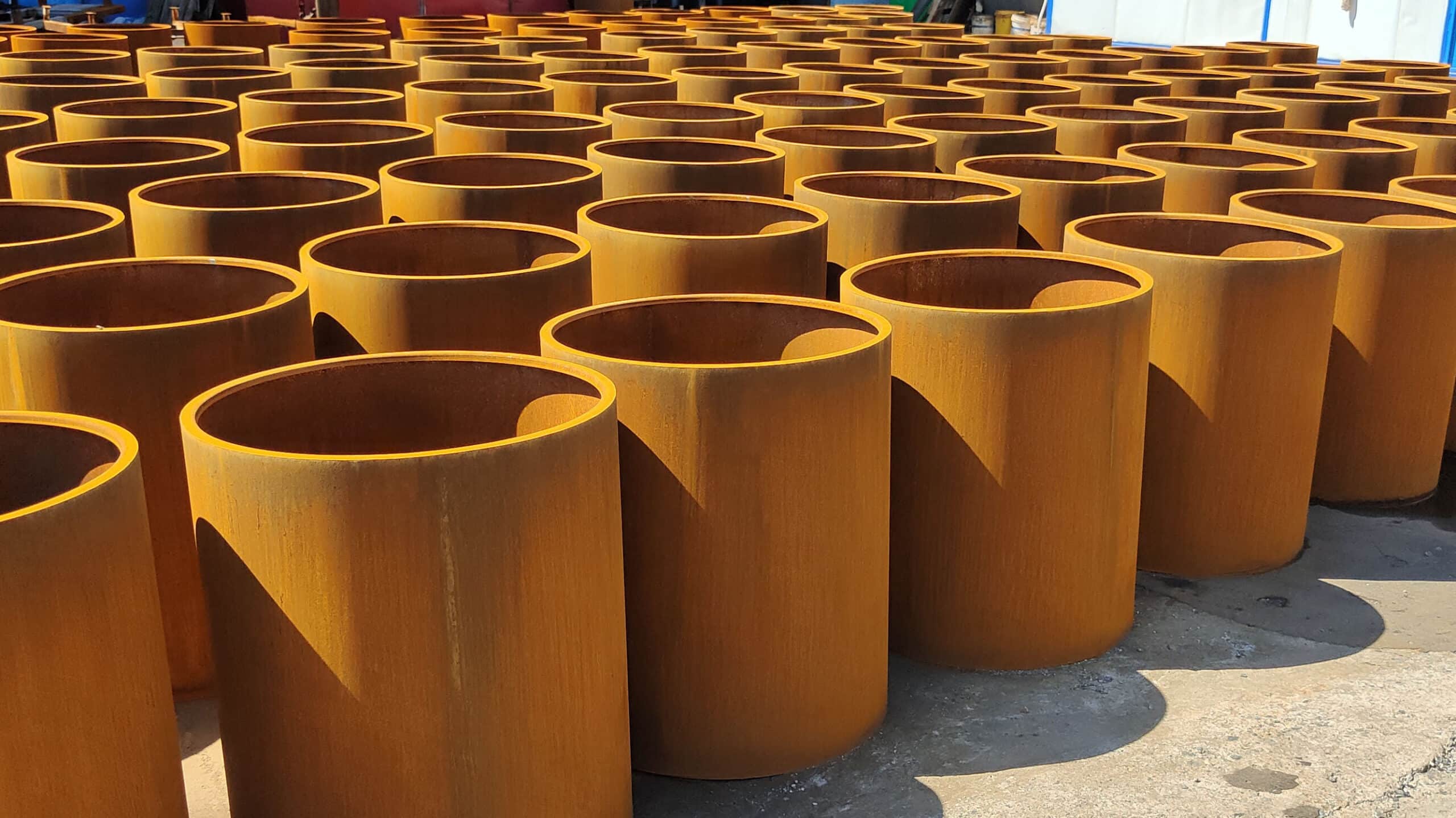 corten steel planter factory