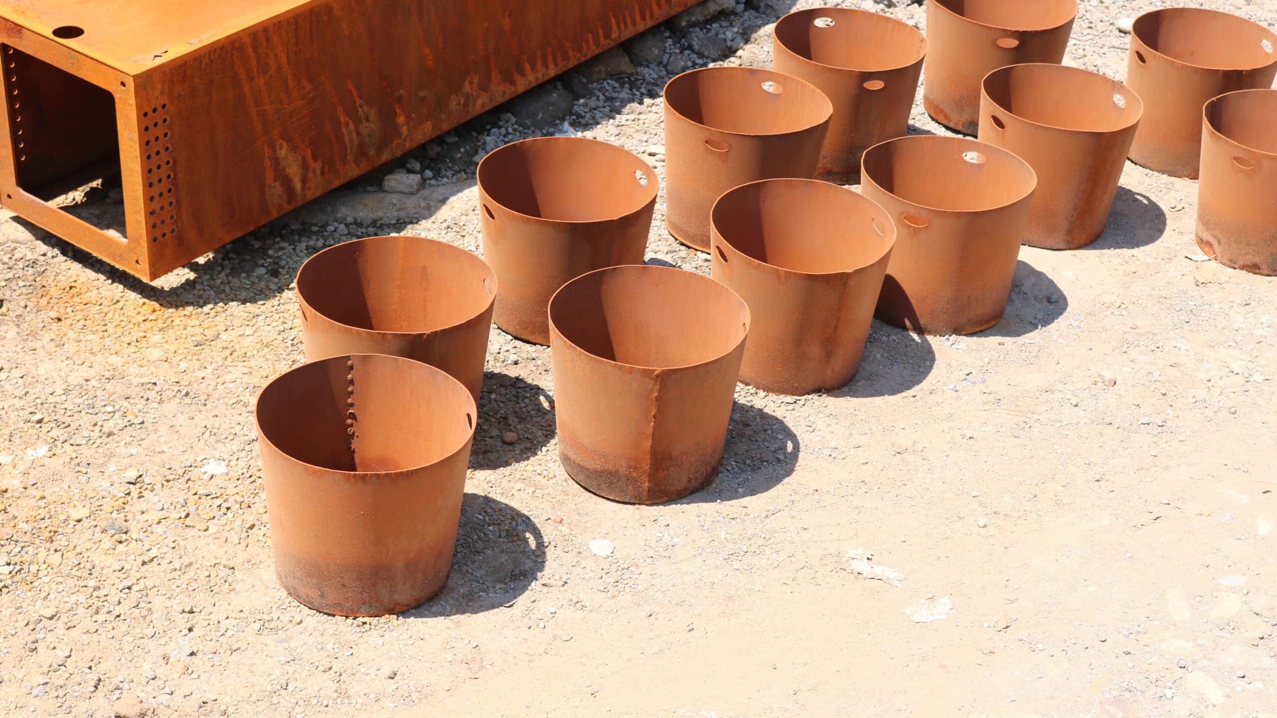 corten steel planter factory