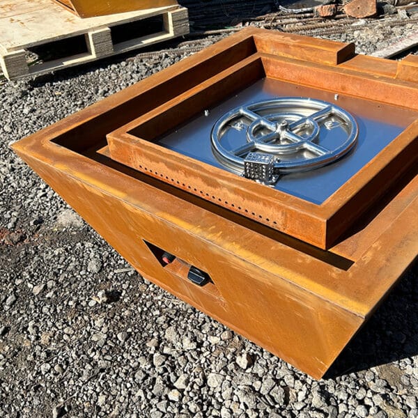Pool Fire Bowls with Water Feature