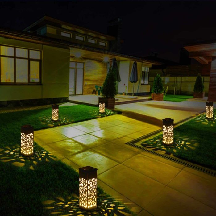 faros de estacas de acero corten